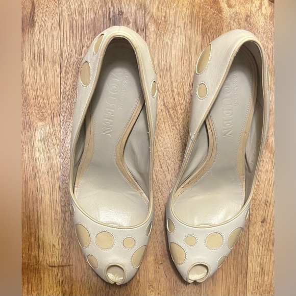 Alexander McQueen Polka Dot Peep-toe heels size 40 - Picture 8 of 9